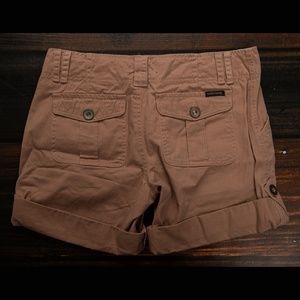 Sanctuary Bermuda Shorts Cuffed 28 Dark Tan